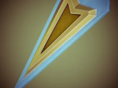 Crooked Blade Low-poly 3D model