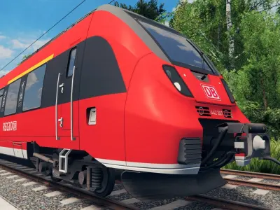 German Train - Talent 2 DB Regio Low-poly 3D model