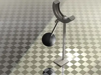 Pendulum and ball 3D model