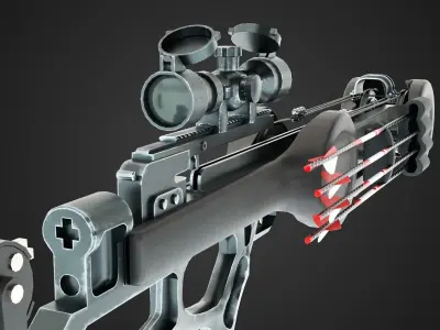 Lancehead F1 Crossbow Low-poly 3D model
