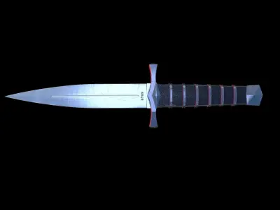 Dagger knife Low-poly 3D model purchase