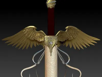 Fantasy Sword 3D model
