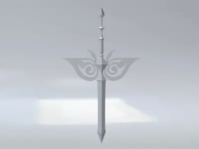 Sword Low Poly Model Low-poly 3D model purchase
