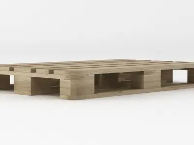 Europallet wooden pallet Low-poly 3D model purchase