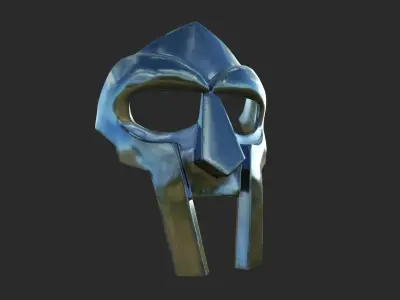 MF Doom Mask Low-poly 3D model