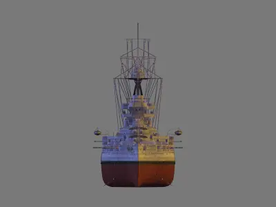 HMS Marlborough 3D model