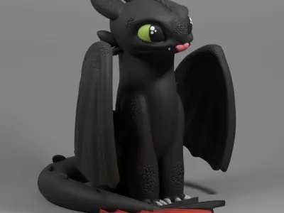 Toothless how to Train Your Dragon 3D print model