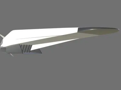 Zircon 3M22 Missile Low-poly 3D model