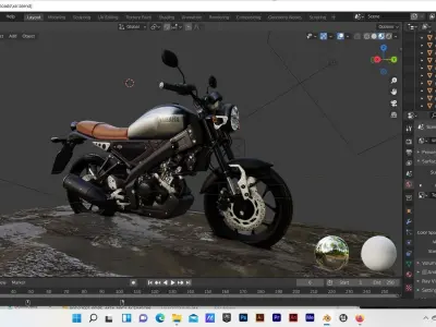 XSR 155 model Low-poly 3D model