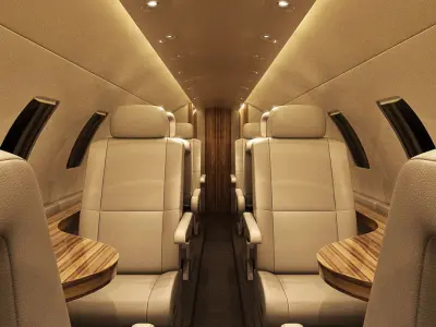 Private Jet Interior 3D model buy