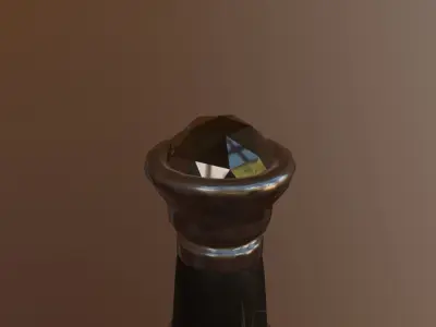 knife-02 sword Low-poly 3D model