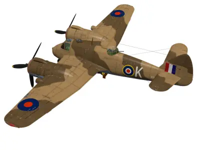 Bristol Beaufighter  MKVIC 3D model purchase