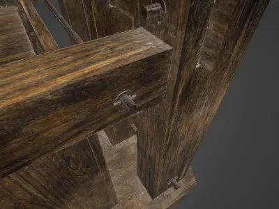 Historical Press Low-poly 3D model