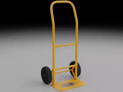 Hand Truck Cart  Low-poly 3D model