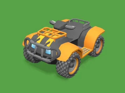 Stylized Toon Vehicles 3D Model Pack