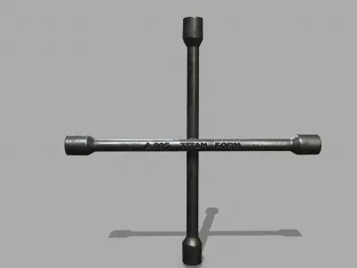  Lug Wrench Low-poly 3D model get