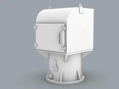 Cargo Hold Ventilation Low-poly 3D model
