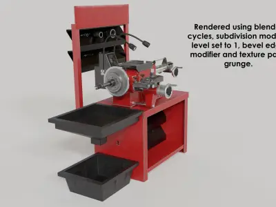 Garage tool set 3D Model Pack