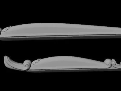 leg High quality 3d models for processing on a cnc machine 3D model 38