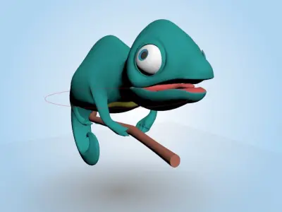 Chameleon 3D model