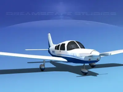 Piper PA-28-235 Cherokee  V06 3D model