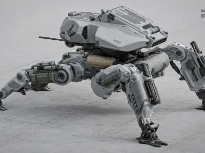 Sci-Fi Spider Mech 3D model