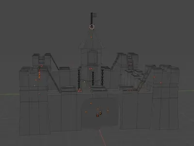 Castle Low-poly 3D model buy