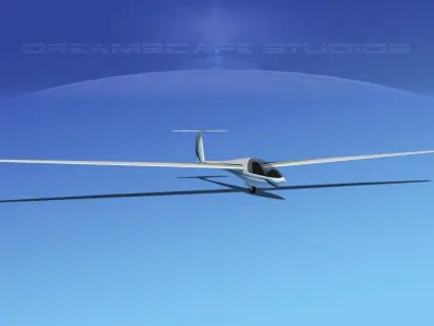 DG-400 15-Metre Motorglider V04 3D model