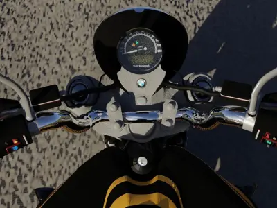 Motorrad von Bayern High Poly Model motorcycle  Free 3D model