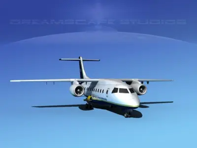Dornier 328Jet Air France 3D model