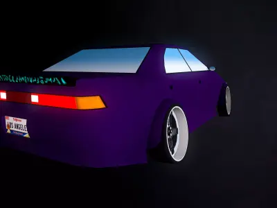 Automobile nissan car Free 3D model