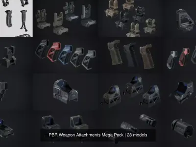 PBR Weapon Attachments Mega Pack