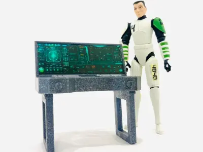 Sci Fi Computer Console 3D print model
