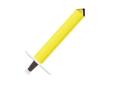 Perfect 3D Sword Low-poly 3D model