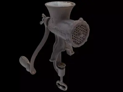 Old manual meat grinder 3D model