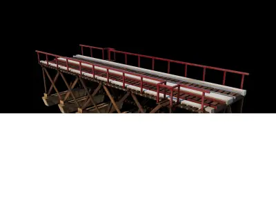 Truss Bridge 3D model by ahammodullah