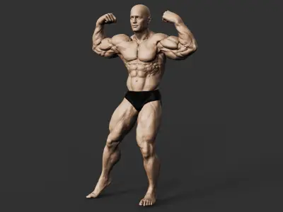 Bodybuilder 3D print model shop