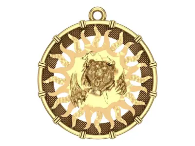 Bear Pendant  3D print model