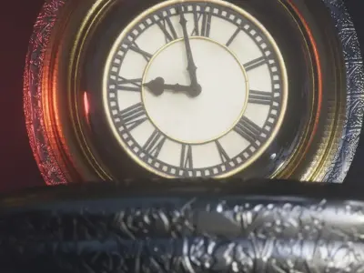 Vintage clock 3D model