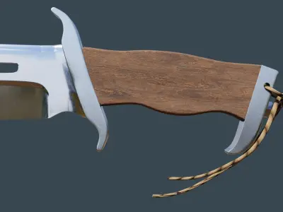 Soldiers Knife Low-poly 3D model
