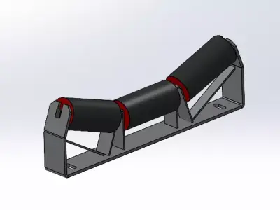 Parametric Conveyor Station  SolidWorks Configurable Model  3D model