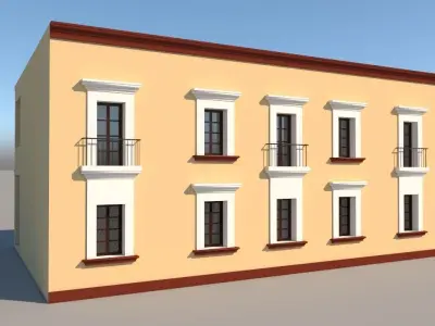 Mexican House 2 Faces  3D model