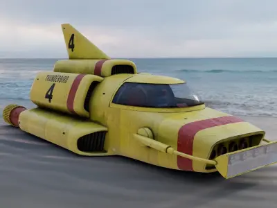 Thunderbird 4 3D model