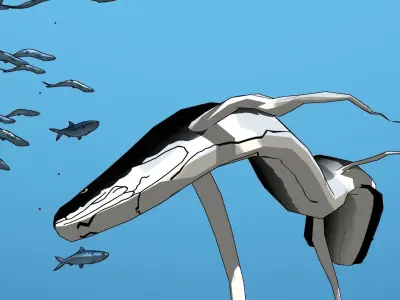 7 NPR Nile Fish 3D model purchase