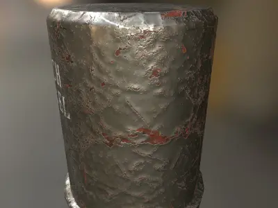 M24 Stielhandgranate Low-poly 3D model