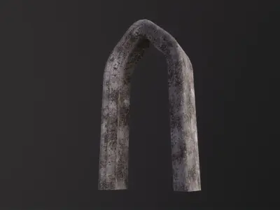 Old Stone Arch 3D Model Low-poly 3D model