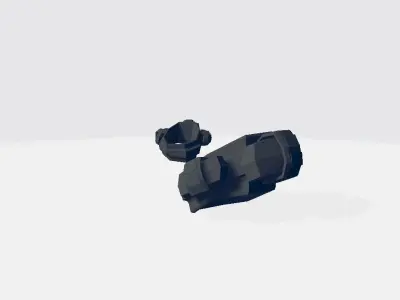 Arm Bag - Military Pouch Low-poly 3D model