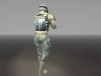 Elite Soldier Low-poly 3D model purchase