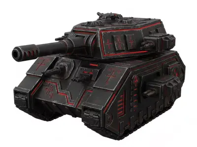 Gothic Occult Siege Tank 3D Model Low-poly 3D model