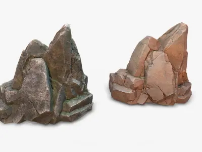 Sharp Rock Collection 3D model